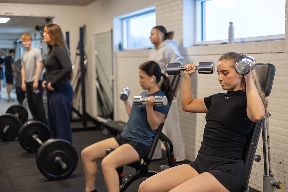 fitnesslinje på skals efterskole